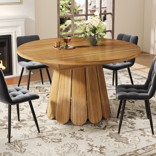 Extendable round dining table - extendable,