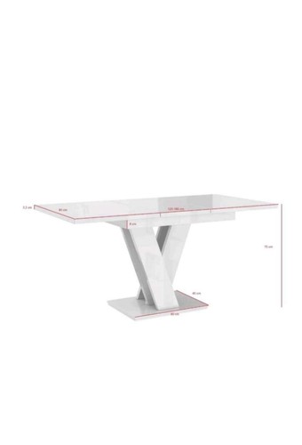 Extendable table 120 - extendable,