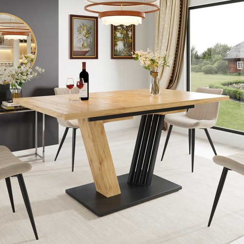 Extendable dining table - dining, w/