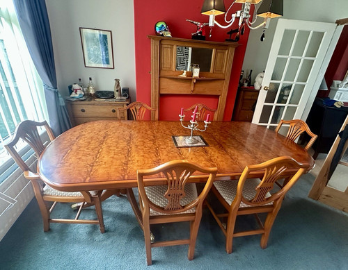 Oval extending wooden - oval,