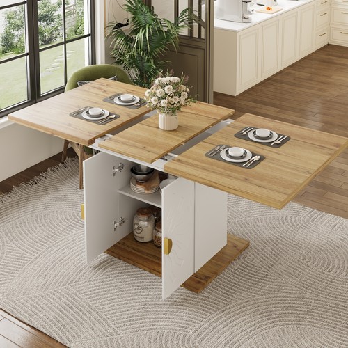 Extendable dining table with - table,