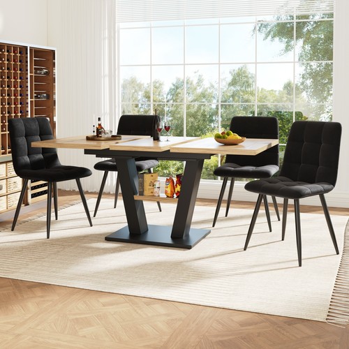 Extendable dining table - table, mdf