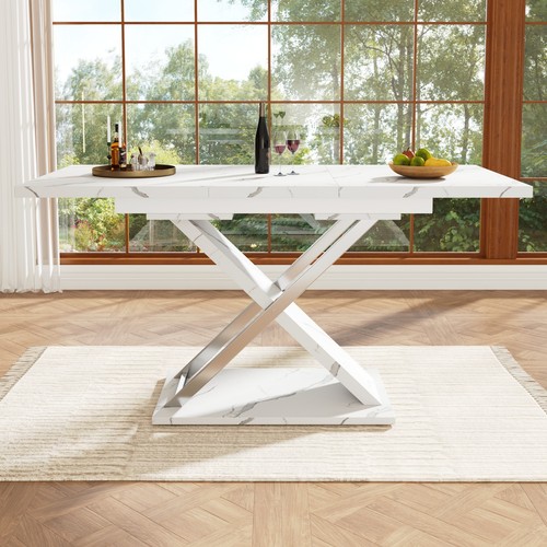 Extendable dining table modern - extendable,