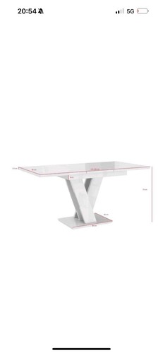 Extendable table 120 160x80cm - extendable, 120-160x80cm