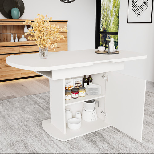 Extendable dining table - table, with
