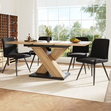Dining Table with Crossed
