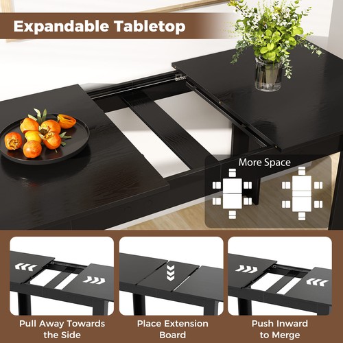 Table shaped legs black - table,